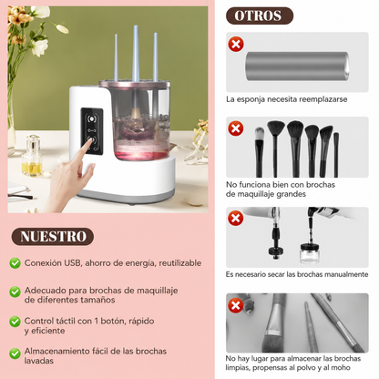 CleanBrush Pro – Limpiador Multiusos de Maquillaje